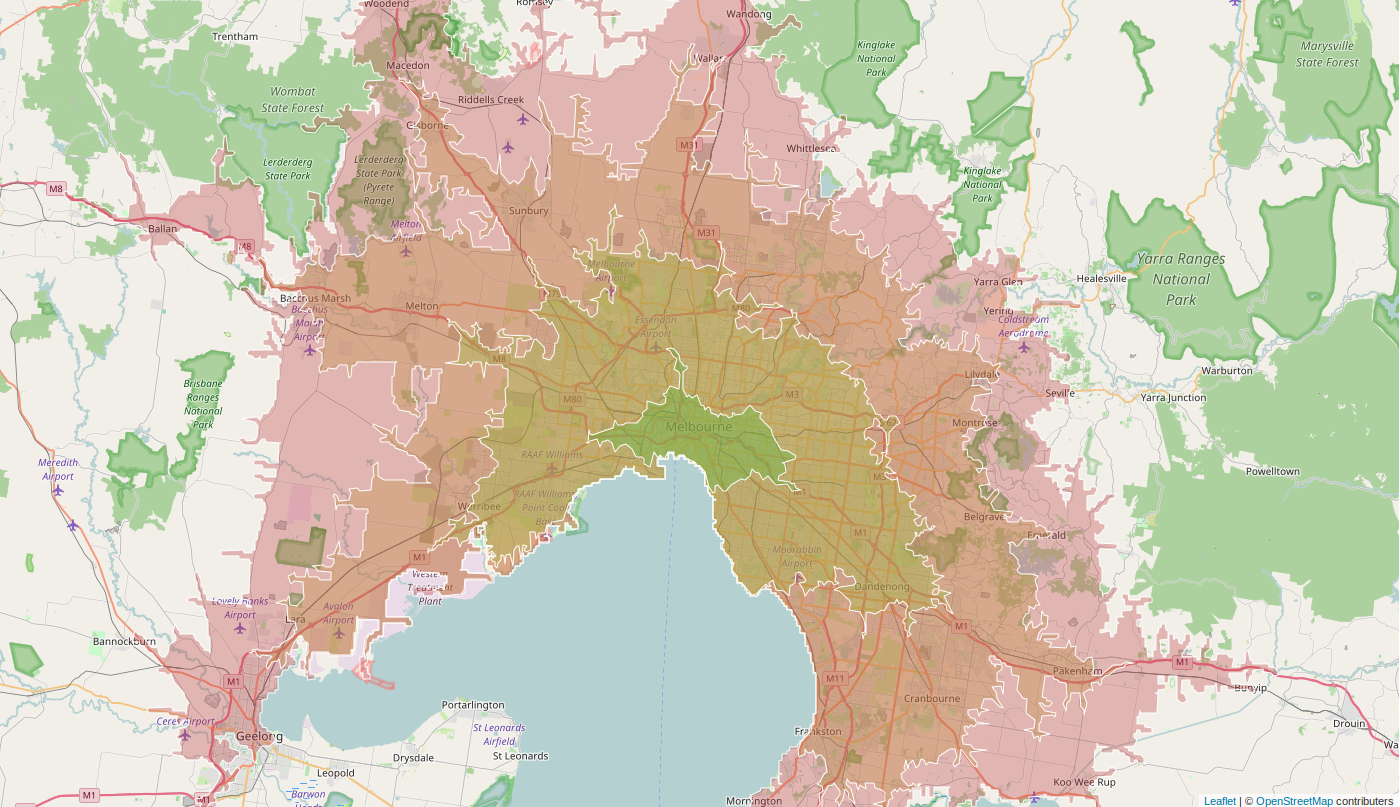 Isochrone Map